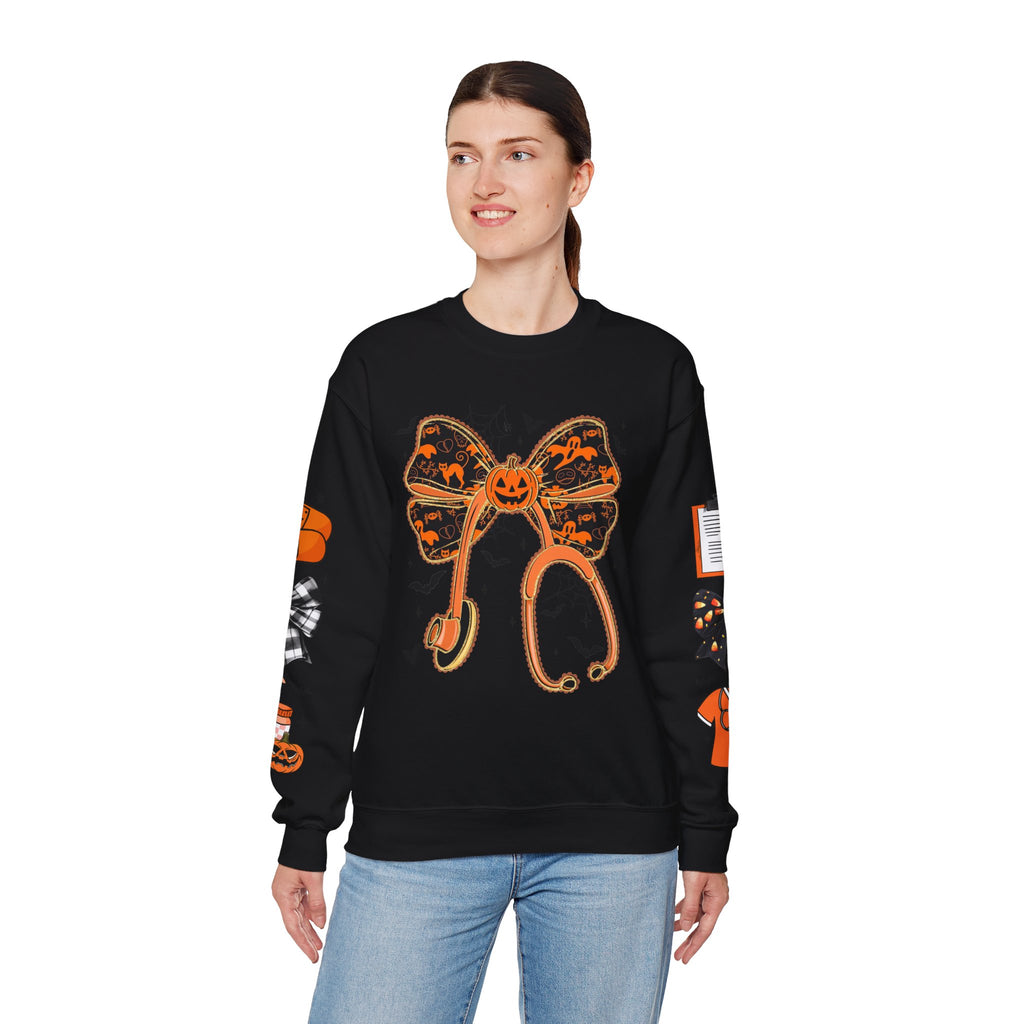 Halloween Health Crewneck Sweatshirt, Spooky Sweatshirt, Unisex Fall Apparel, Nurse Gift, Halloween Costume