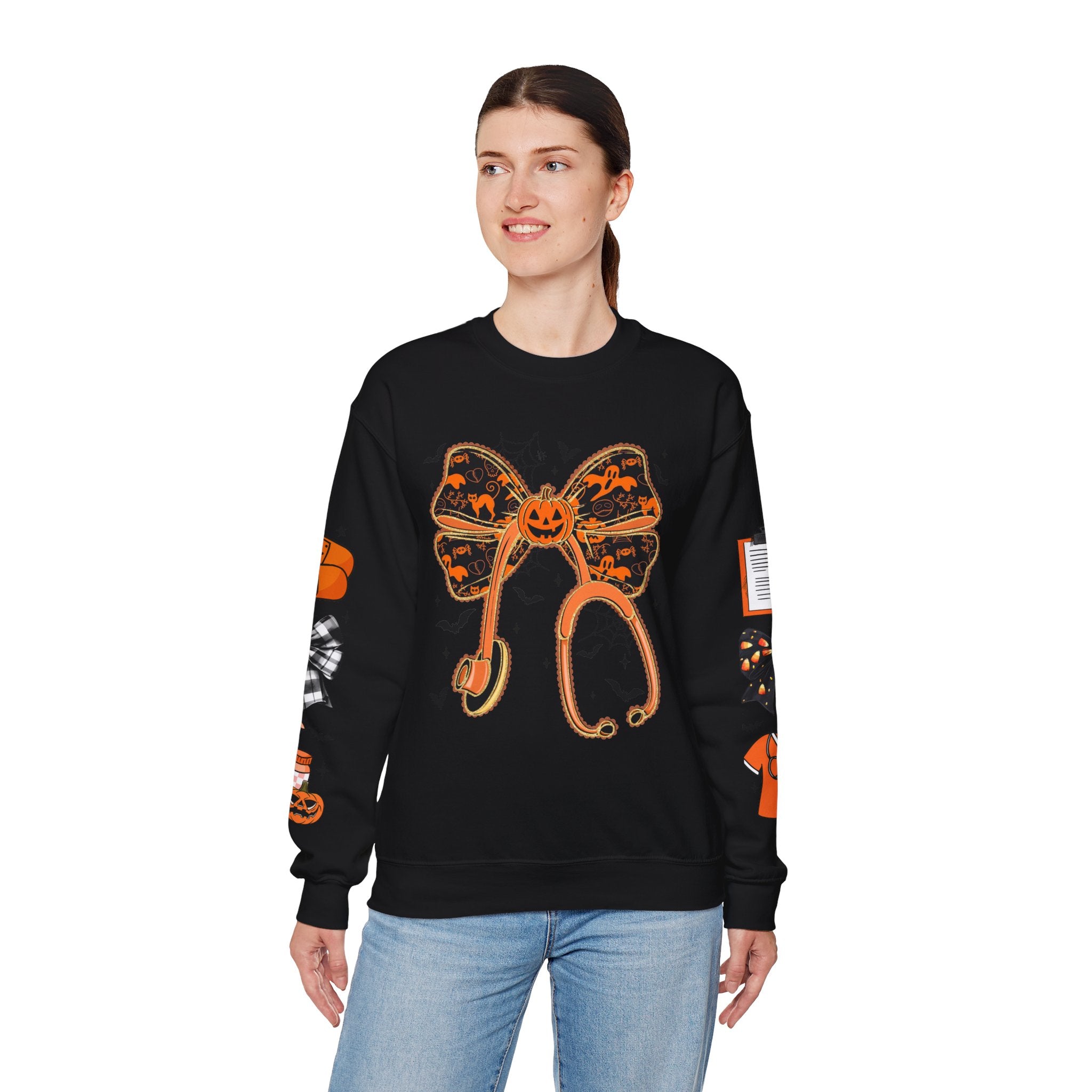 Halloween Health Crewneck Sweatshirt, Spooky Sweatshirt, Unisex Fall Apparel, Nurse Gift, Halloween Costume