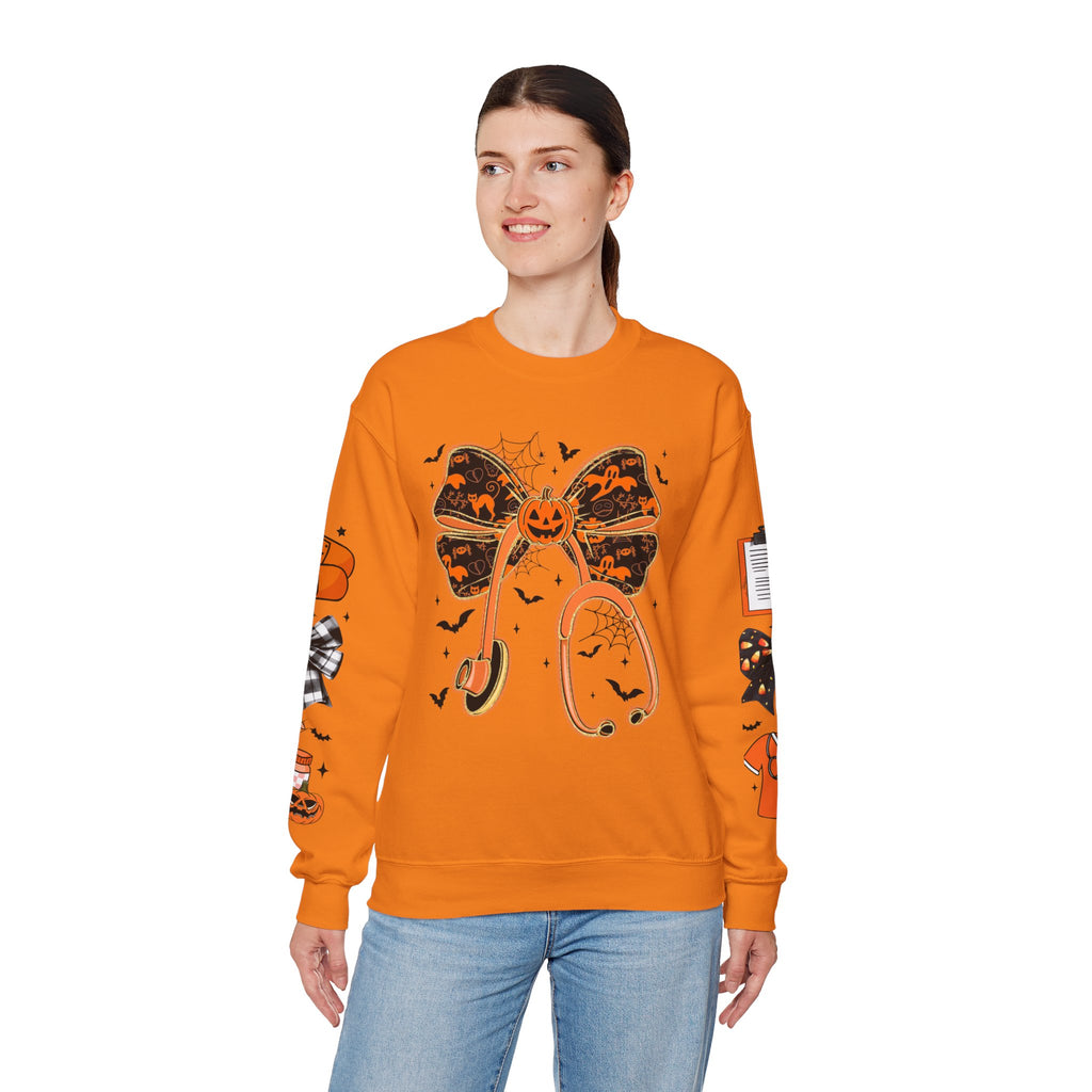 Halloween Health Crewneck Sweatshirt, Spooky Sweatshirt, Unisex Fall Apparel, Nurse Gift, Halloween Costume