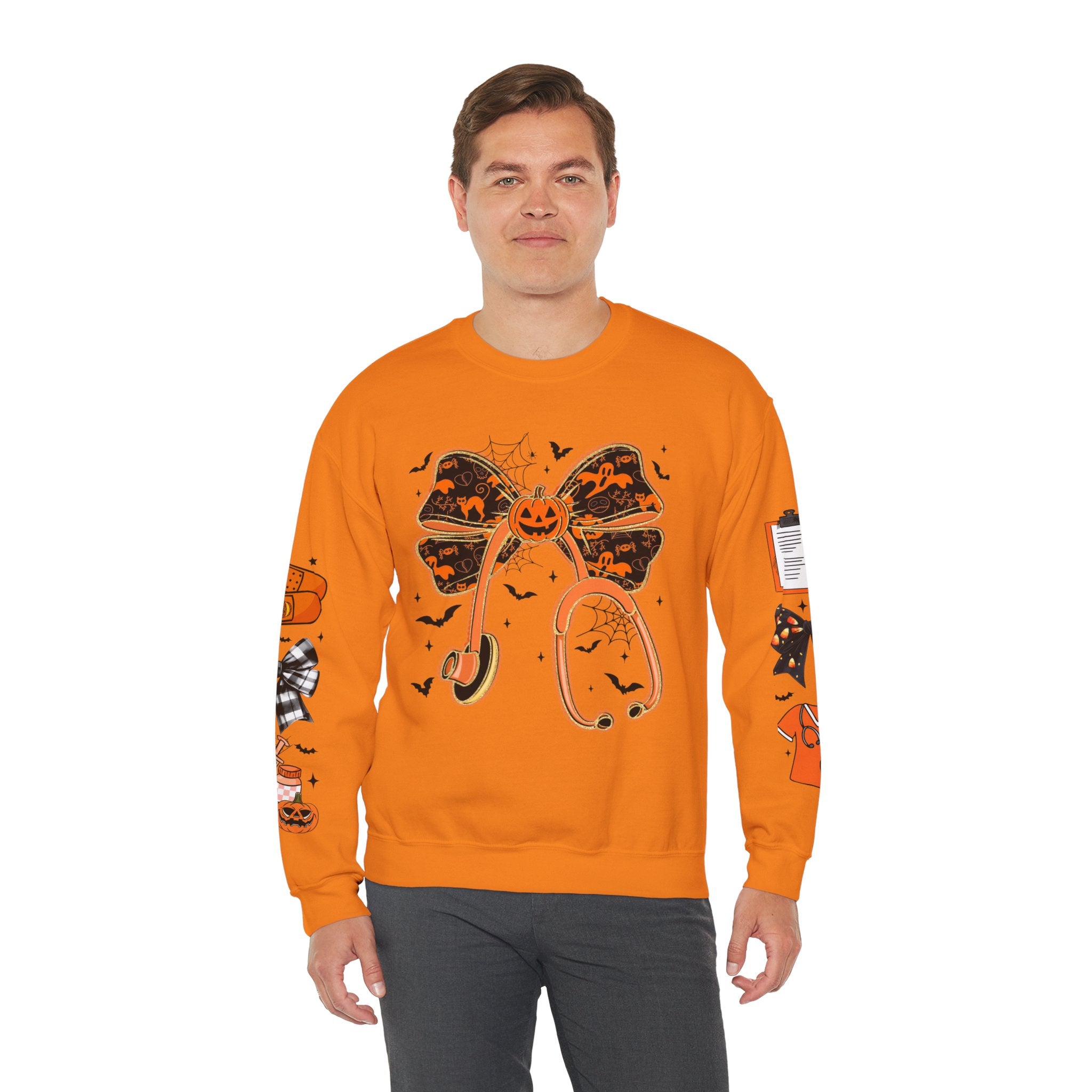 Halloween Health Crewneck Sweatshirt, Spooky Sweatshirt, Unisex Fall Apparel, Nurse Gift, Halloween Costume