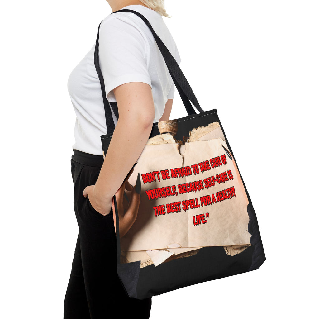 Empowering Quote Tote Bag, Self-Care Gift, Motivational Bag, Inspirational Tote, Everyday Carryall, Self-Care Awareness