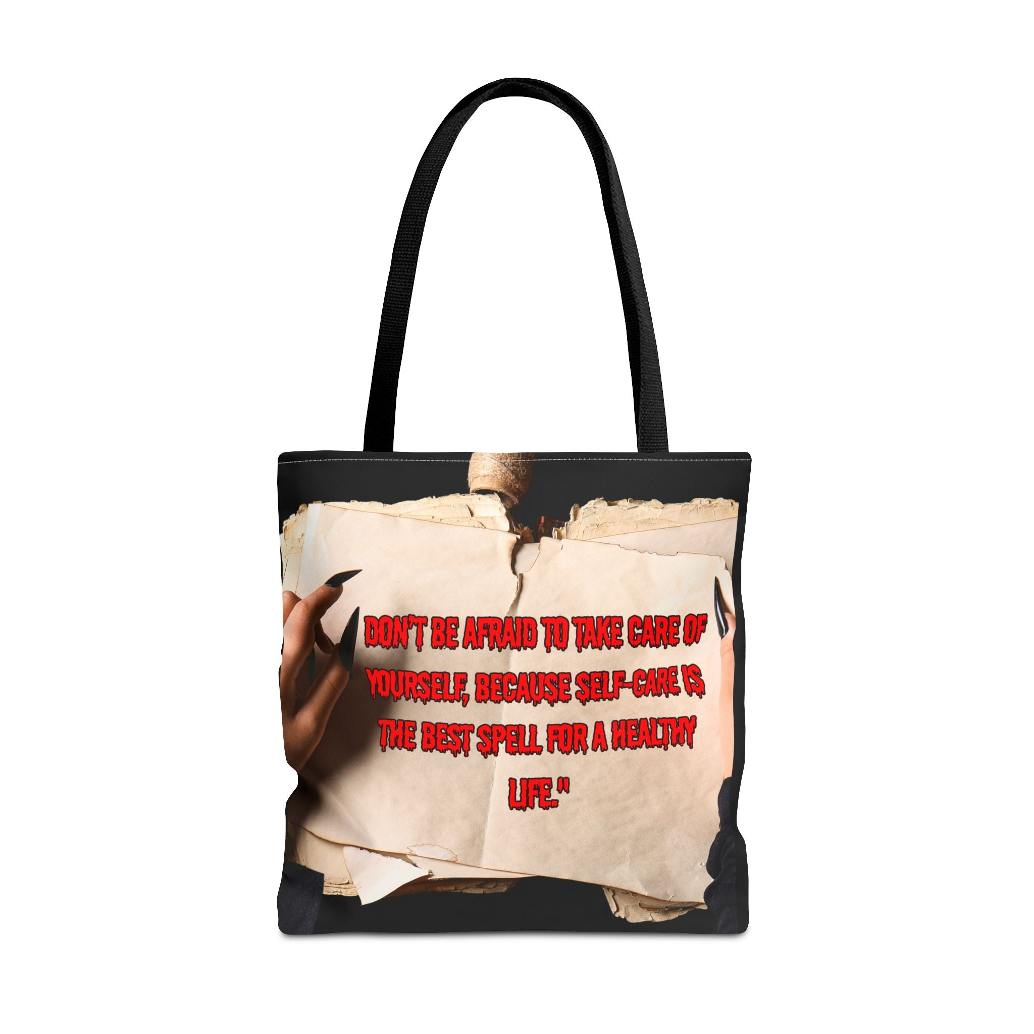 Empowering Quote Tote Bag, Self-Care Gift, Motivational Bag, Inspirational Tote, Everyday Carryall, Self-Care Awareness