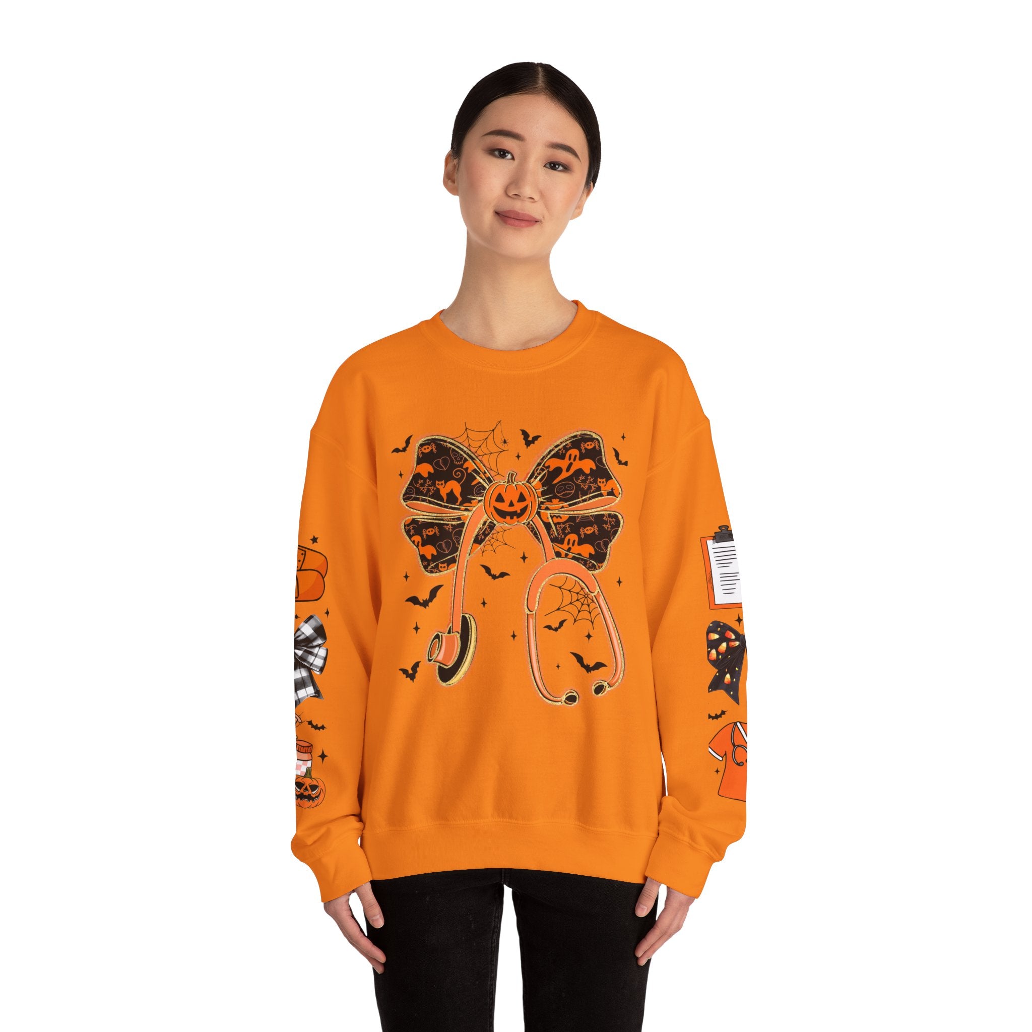 Halloween Health Crewneck Sweatshirt, Spooky Sweatshirt, Unisex Fall Apparel, Nurse Gift, Halloween Costume
