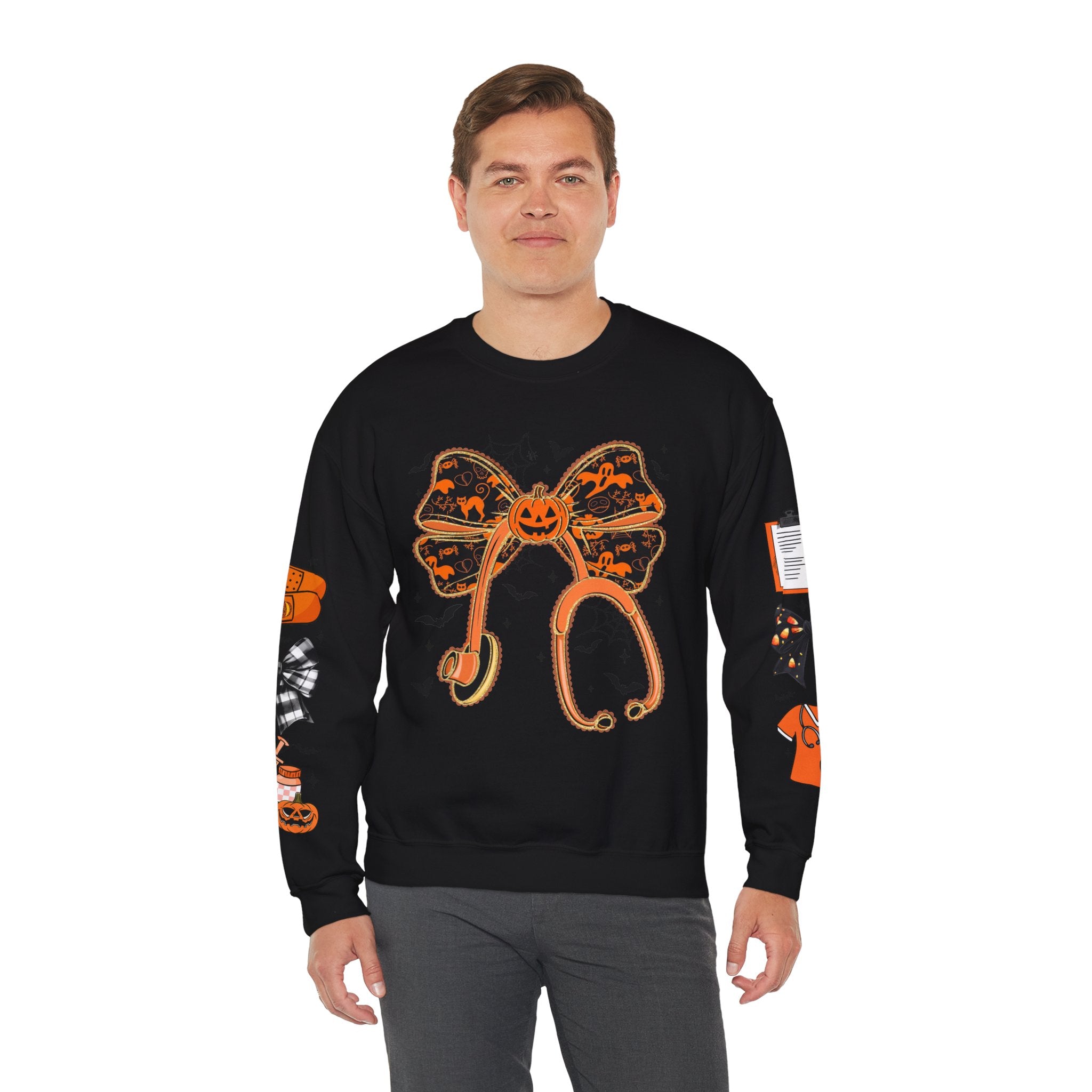 Halloween Health Crewneck Sweatshirt, Spooky Sweatshirt, Unisex Fall Apparel, Nurse Gift, Halloween Costume