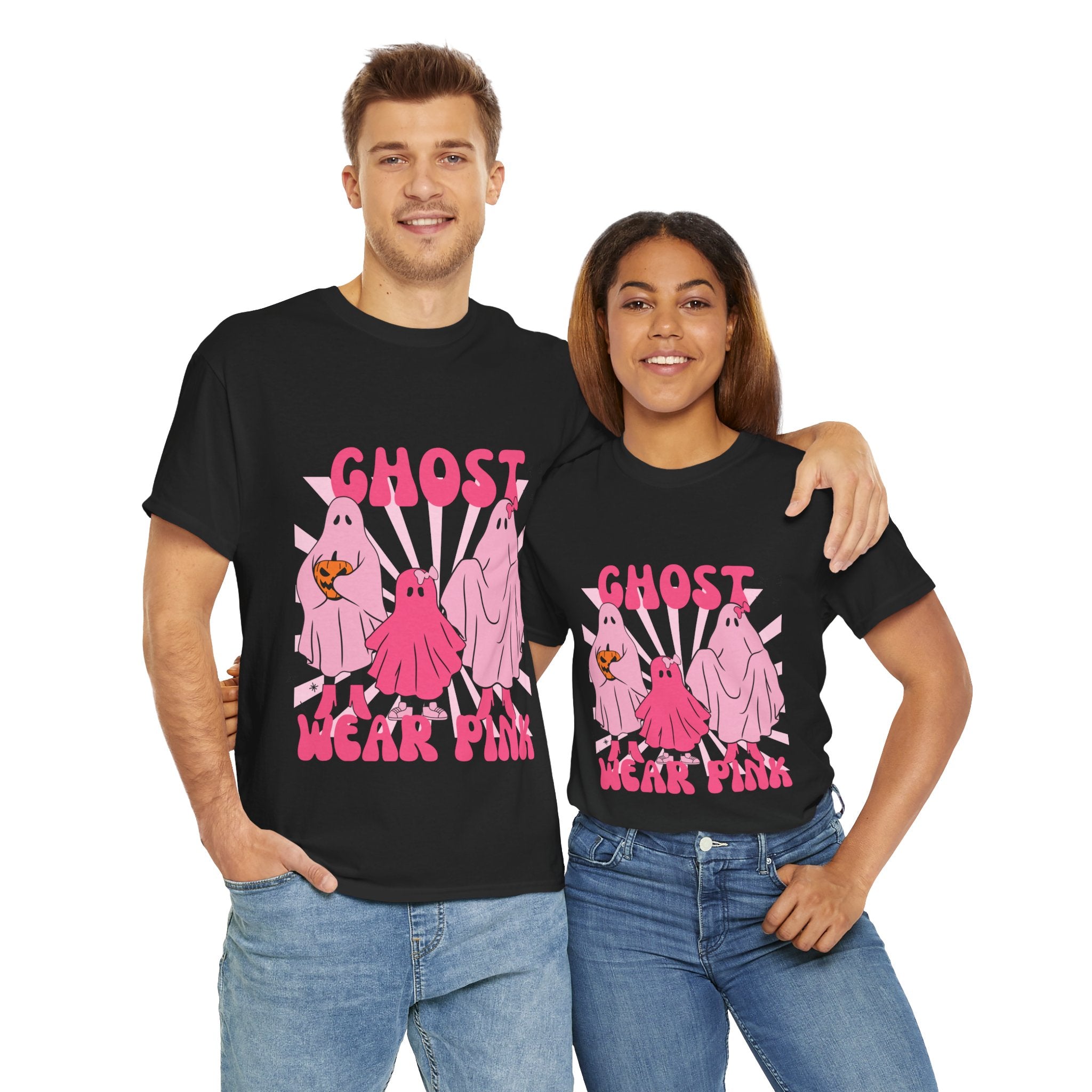 Ghost Wear Pink Unisex Heavy Cotton Tee | Fun Halloween Shirt, Spooky Costume Tee, Gift for Ghost Lovers, Quirky Halloween Apparel, [...]