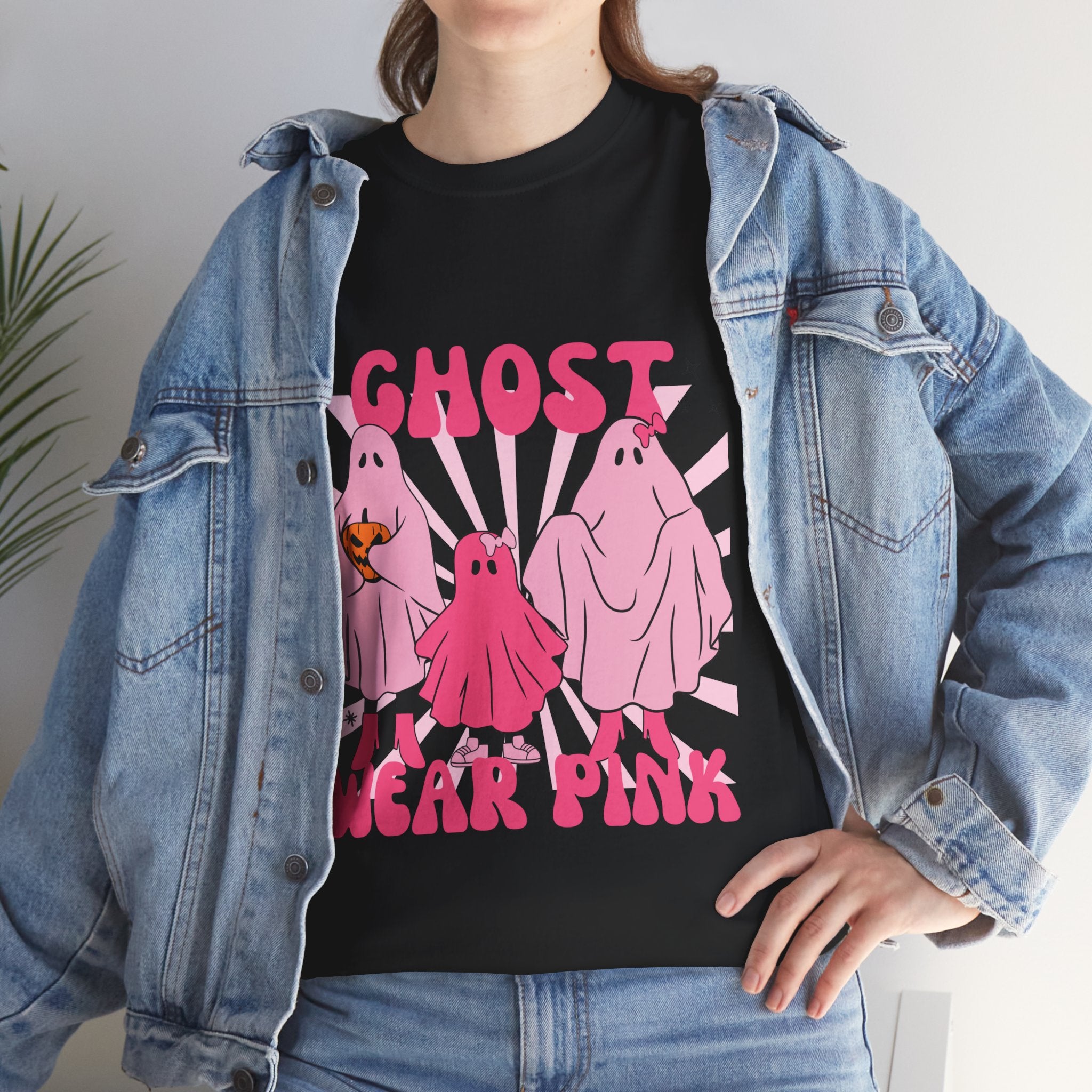 Ghost Wear Pink Unisex Heavy Cotton Tee | Fun Halloween Shirt, Spooky Costume Tee, Gift for Ghost Lovers, Quirky Halloween Apparel, [...]