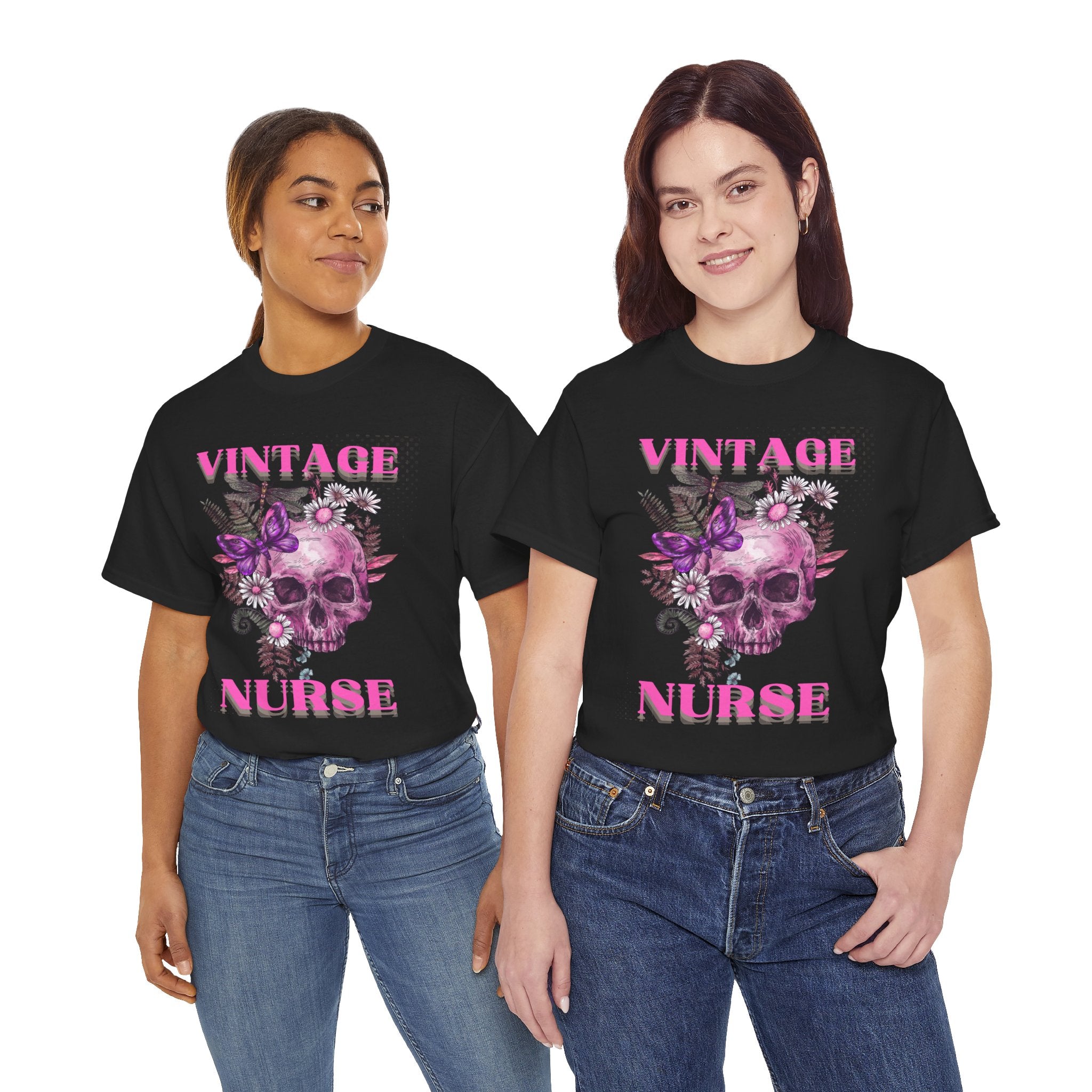 Vintage Nurse Heavy Cotton Tee | Gifts for Nurses, Nurse Appreciation, Medical Worker Apparel, Halloween Costume, Vintage Style Shirt