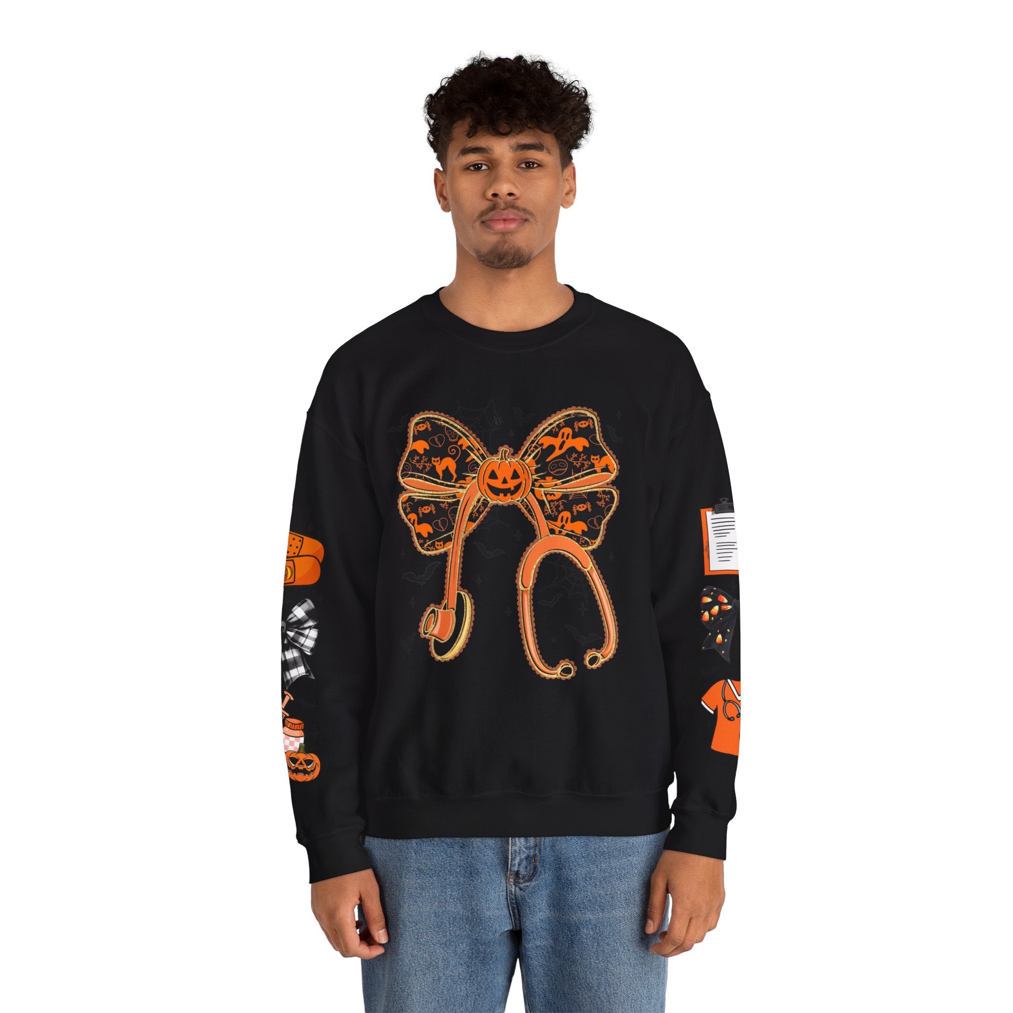 Halloween Health Crewneck Sweatshirt, Spooky Sweatshirt, Unisex Fall Apparel, Nurse Gift, Halloween Costume