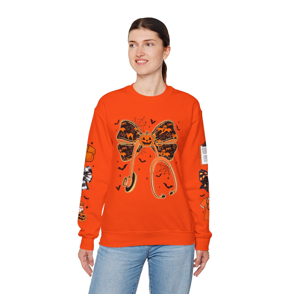 Halloween Health Crewneck Sweatshirt, Spooky Sweatshirt, Unisex Fall Apparel, Nurse Gift, Halloween Costume