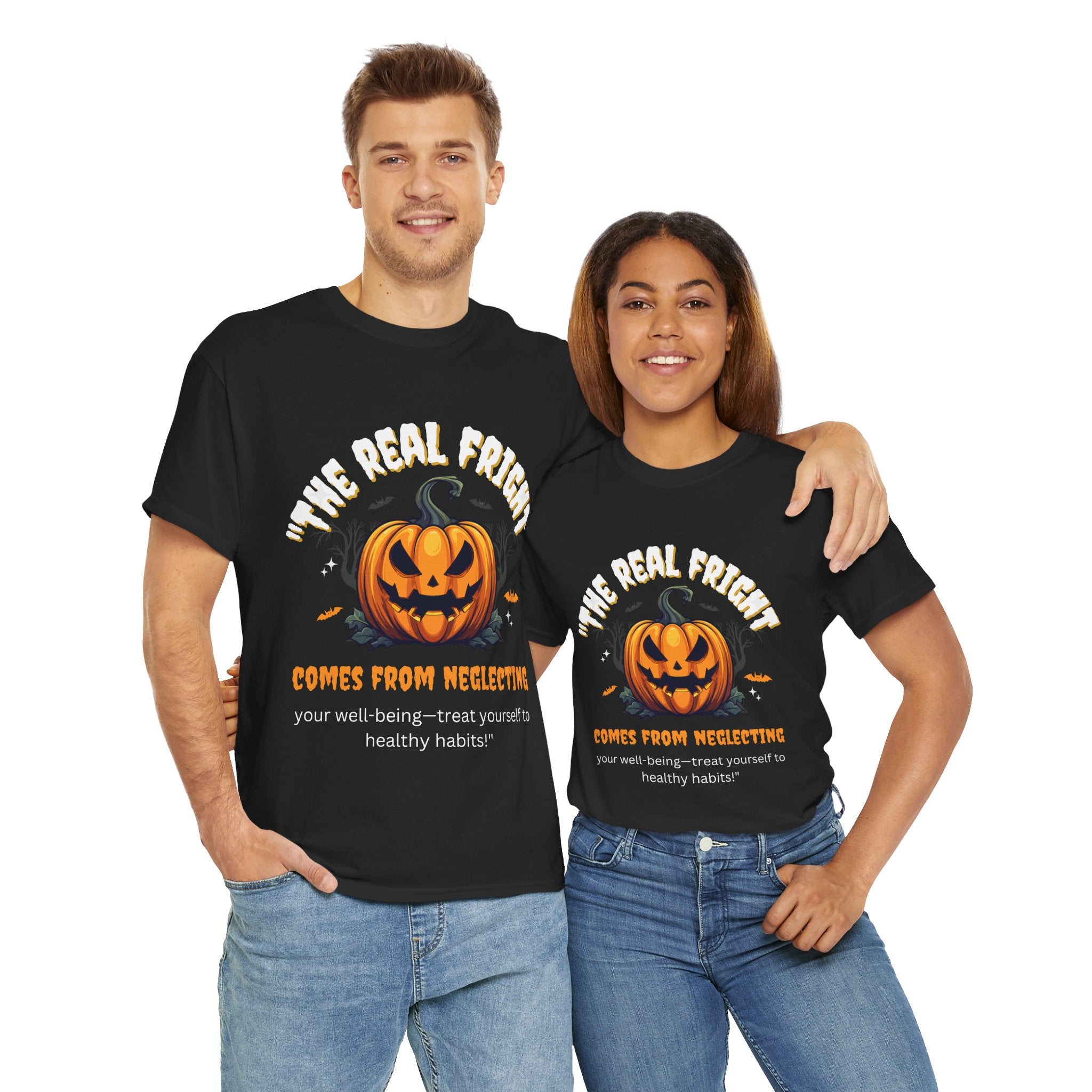 Halloween Pumpkin Unisex Tee, Spooky T-Shirt, Fall Fashion, Halloween Party Wear, Graphic Tee, Fun Gift Idea