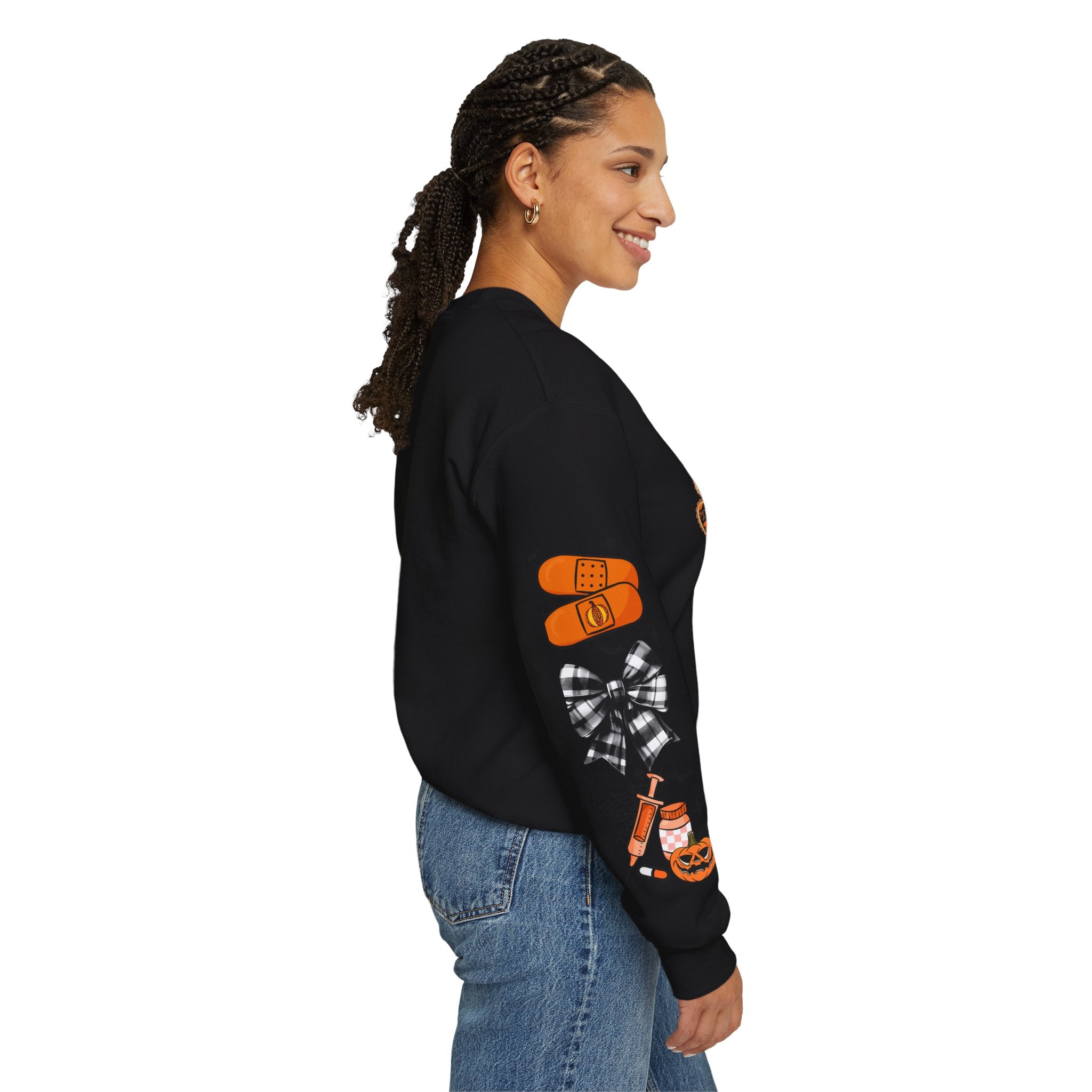 Halloween Health Crewneck Sweatshirt, Spooky Sweatshirt, Unisex Fall Apparel, Nurse Gift, Halloween Costume