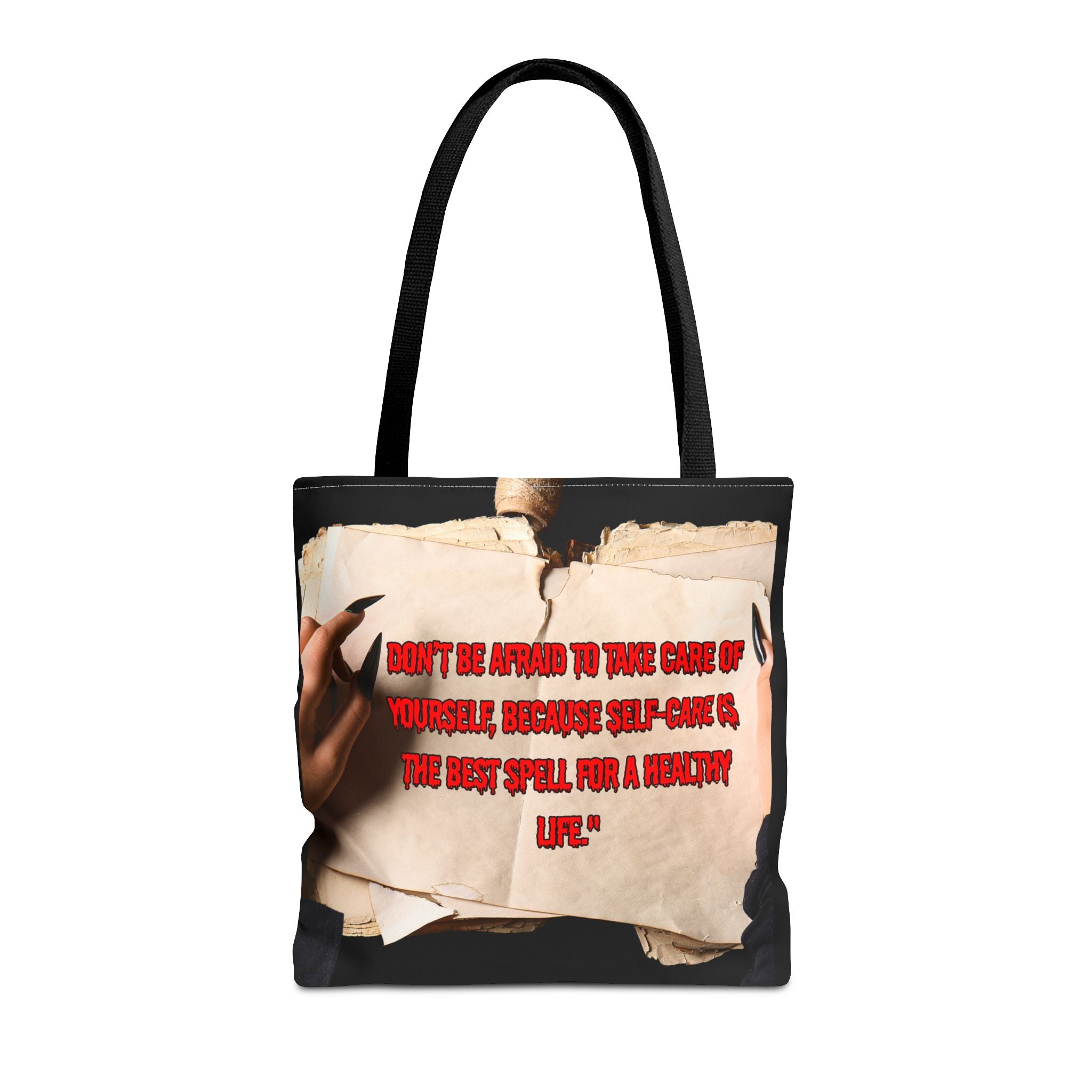 Empowering Quote Tote Bag, Self-Care Gift, Motivational Bag, Inspirational Tote, Everyday Carryall, Self-Care Awareness