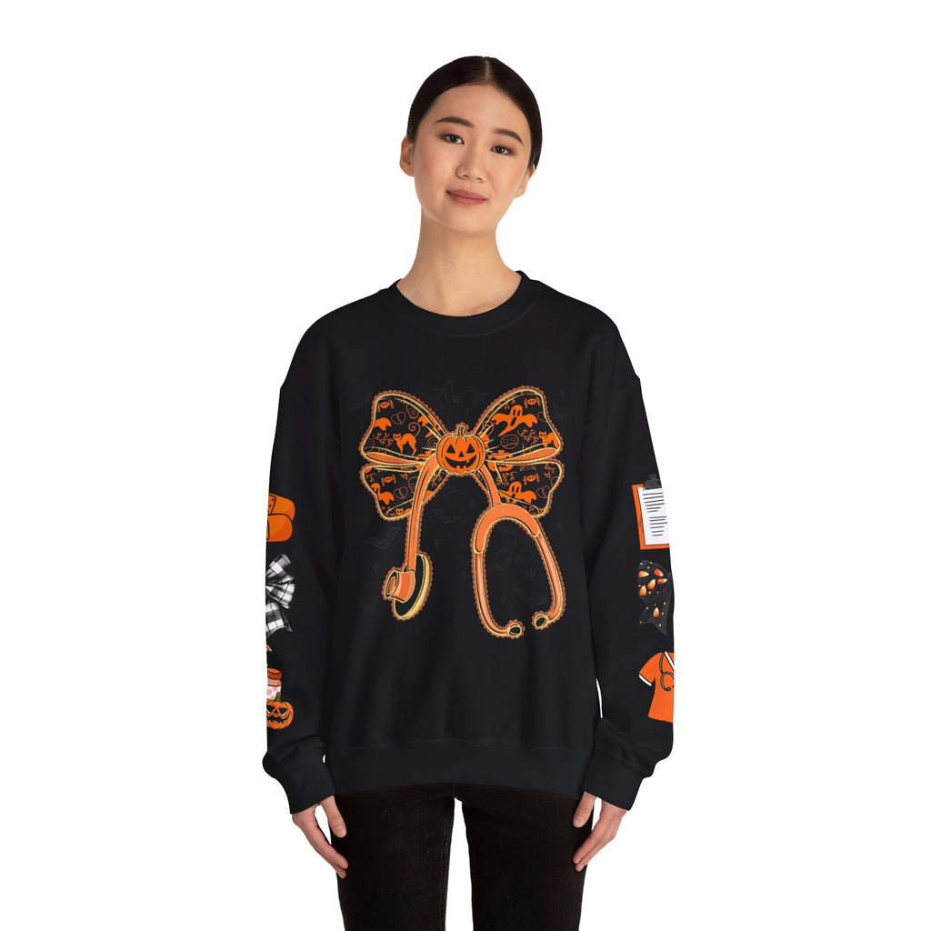 Halloween Health Crewneck Sweatshirt, Spooky Sweatshirt, Unisex Fall Apparel, Nurse Gift, Halloween Costume
