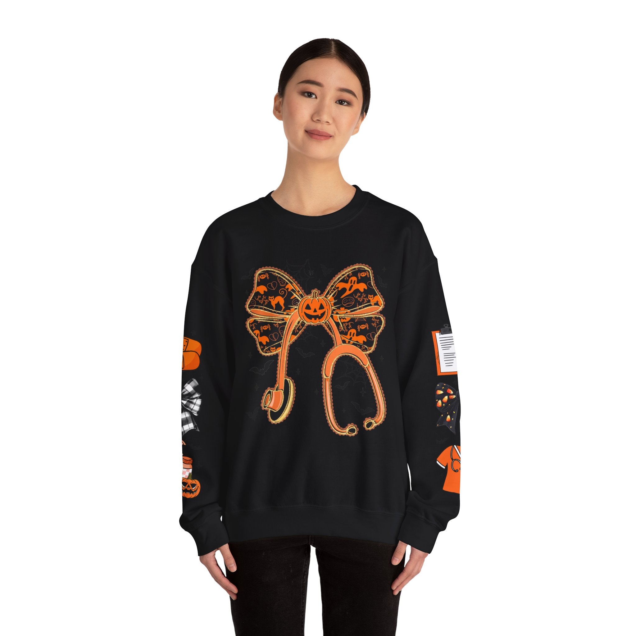 Halloween Health Crewneck Sweatshirt, Spooky Sweatshirt, Unisex Fall Apparel, Nurse Gift, Halloween Costume