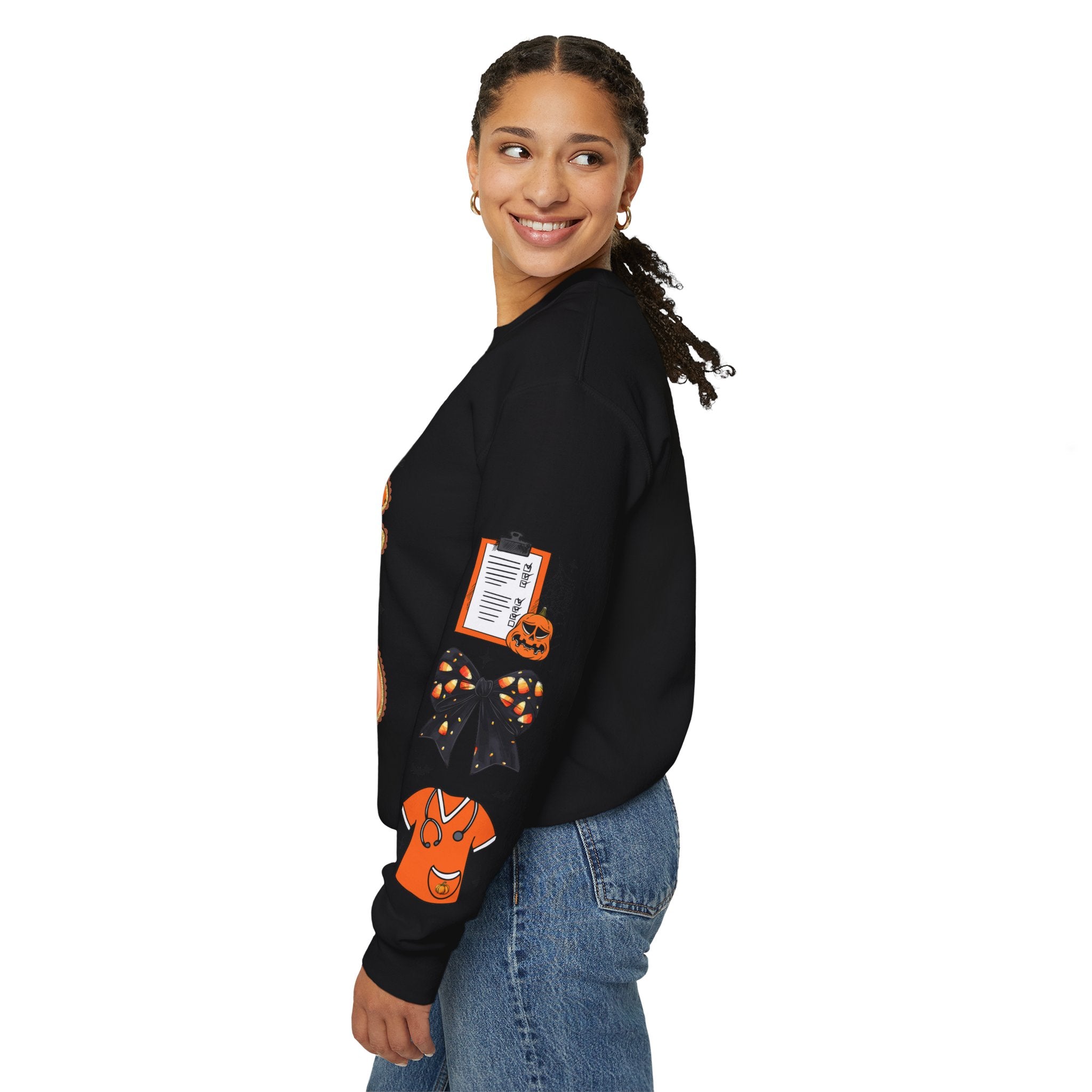 Halloween Health Crewneck Sweatshirt, Spooky Sweatshirt, Unisex Fall Apparel, Nurse Gift, Halloween Costume