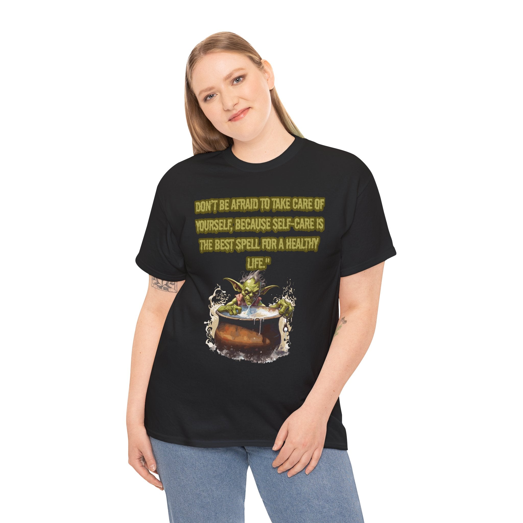 Self-Care Inspiring Tee, Motivational T-Shirt, Unisex Cotton Tee, Self-Love Gift, Wellness Apparel, Ideal for Relaxation and Gifts