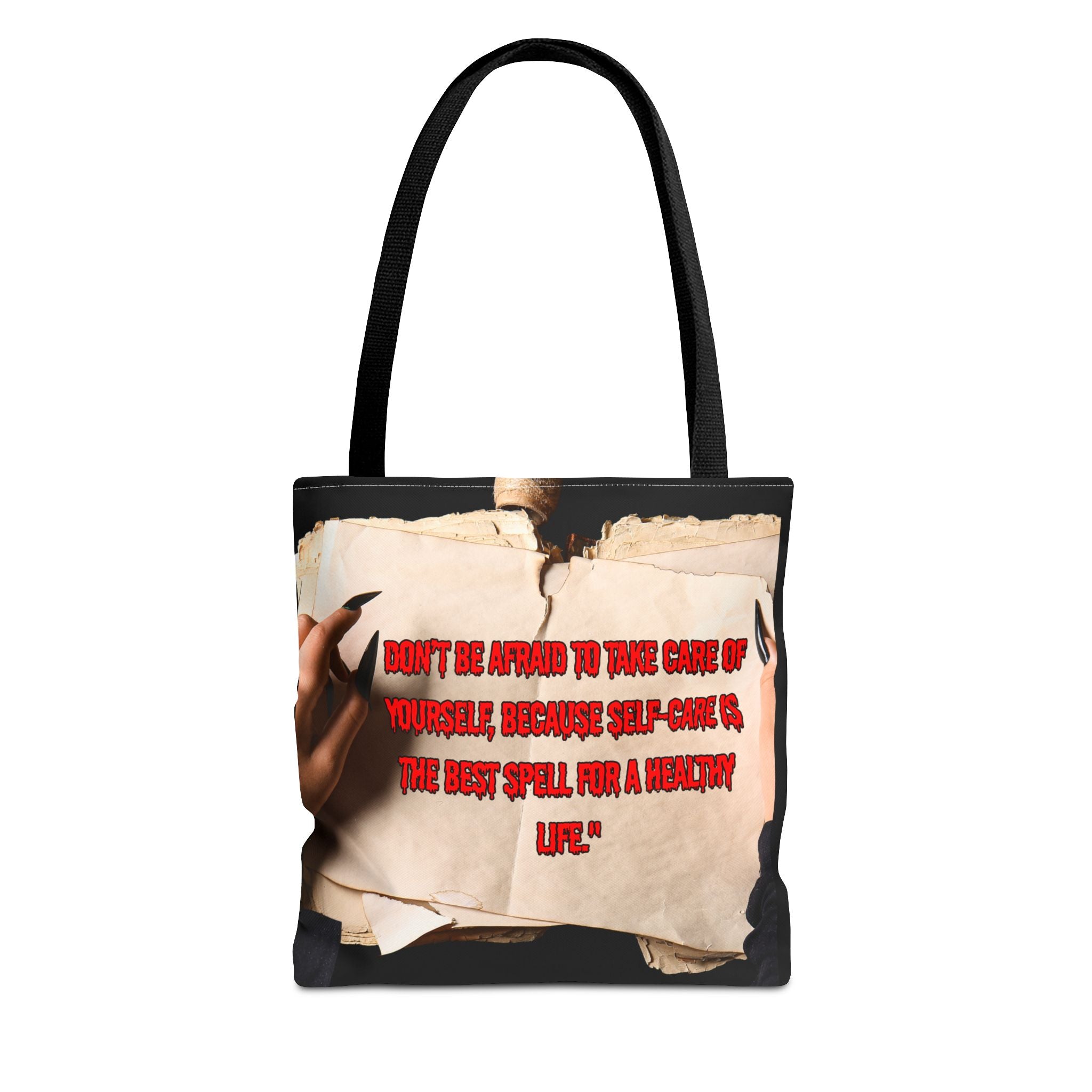 Empowering Quote Tote Bag, Self-Care Gift, Motivational Bag, Inspirational Tote, Everyday Carryall, Self-Care Awareness