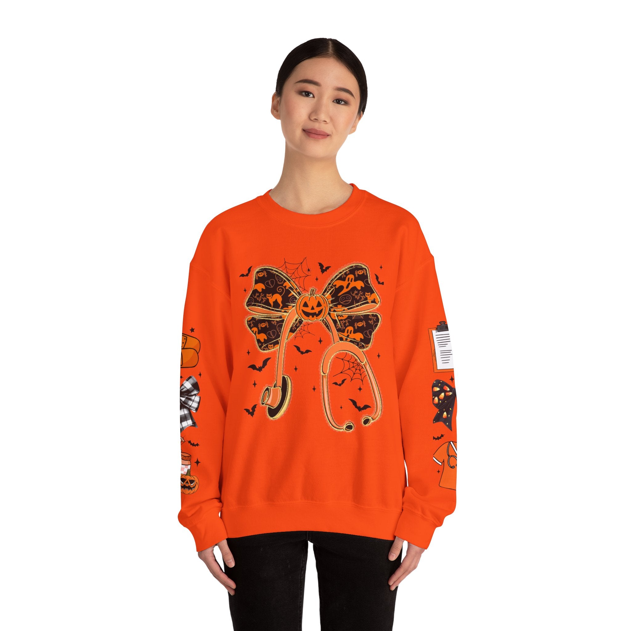 Halloween Health Crewneck Sweatshirt, Spooky Sweatshirt, Unisex Fall Apparel, Nurse Gift, Halloween Costume