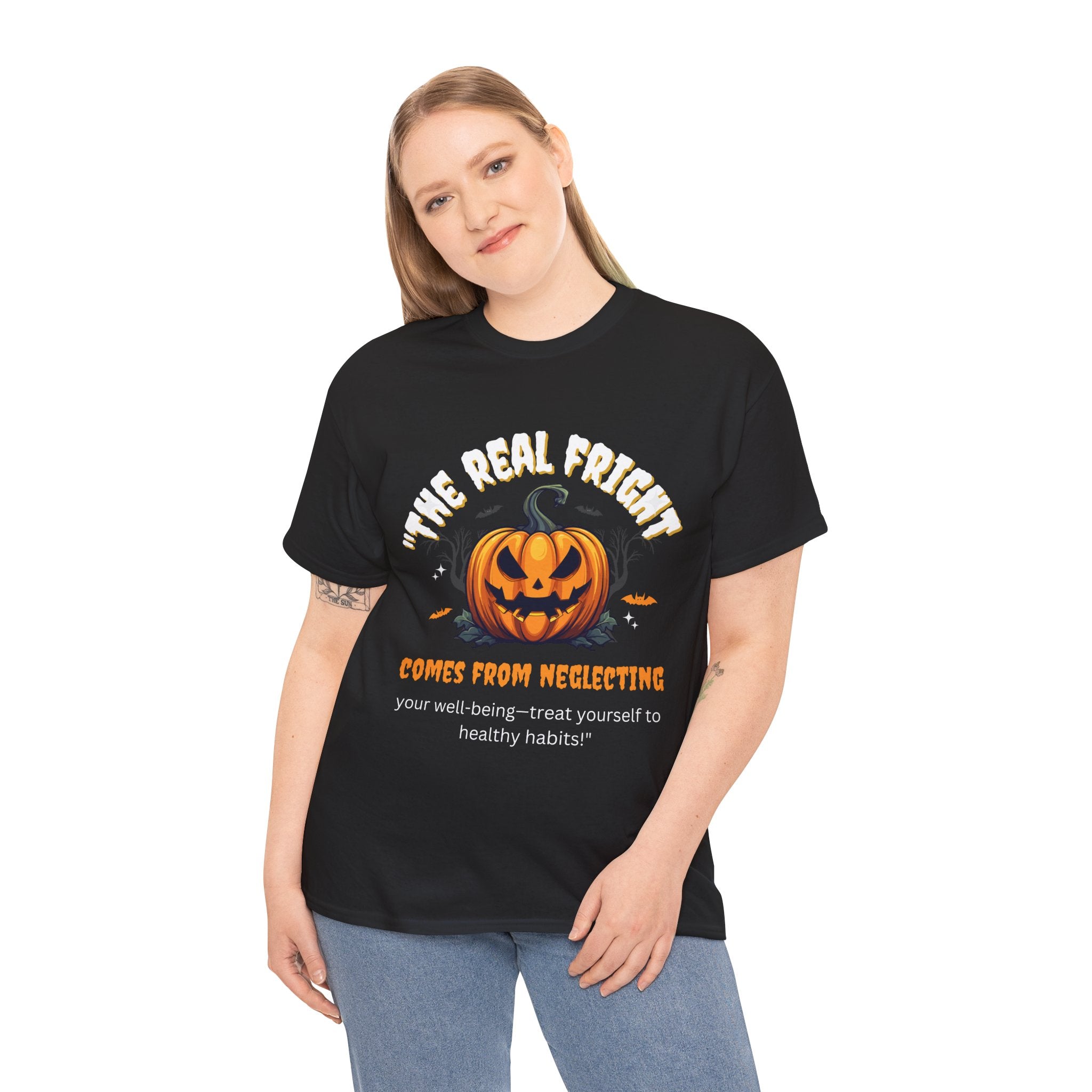 Halloween Pumpkin Unisex Tee, Spooky T-Shirt, Fall Fashion, Halloween Party Wear, Graphic Tee, Fun Gift Idea