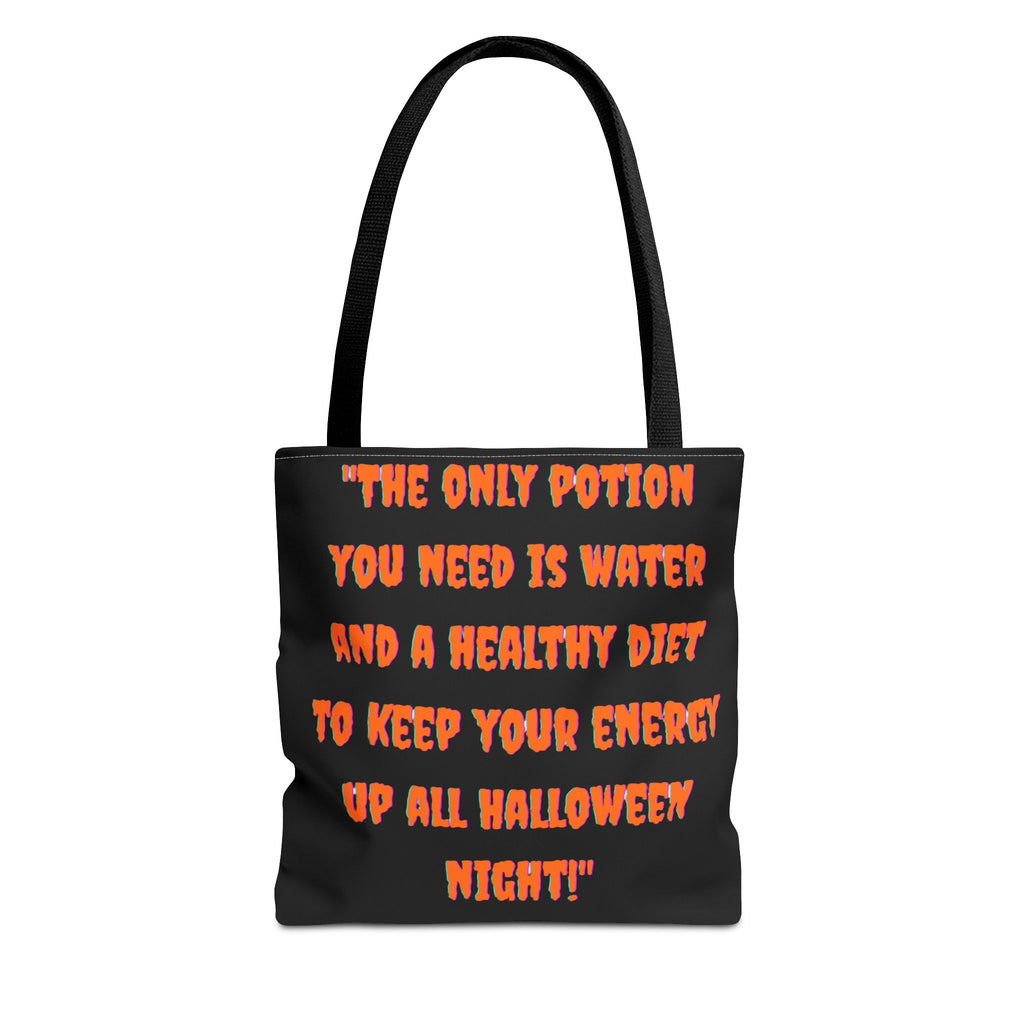 Halloween Themed Tote Bag, Trick or Treat, Spooky Carryall, Fall Fashion Accessory, Halloween Decor, Fall Gift Idea