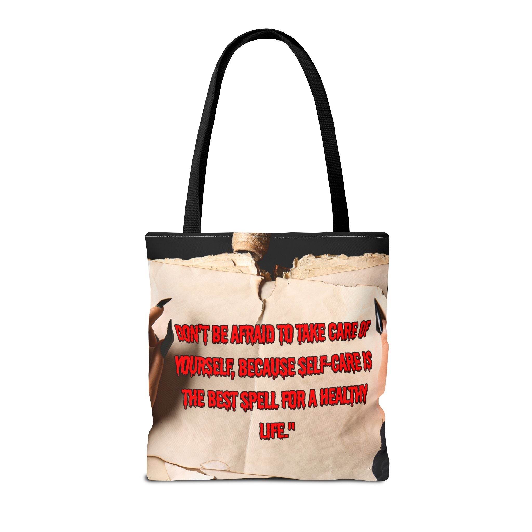 Empowering Quote Tote Bag, Self-Care Gift, Motivational Bag, Inspirational Tote, Everyday Carryall, Self-Care Awareness