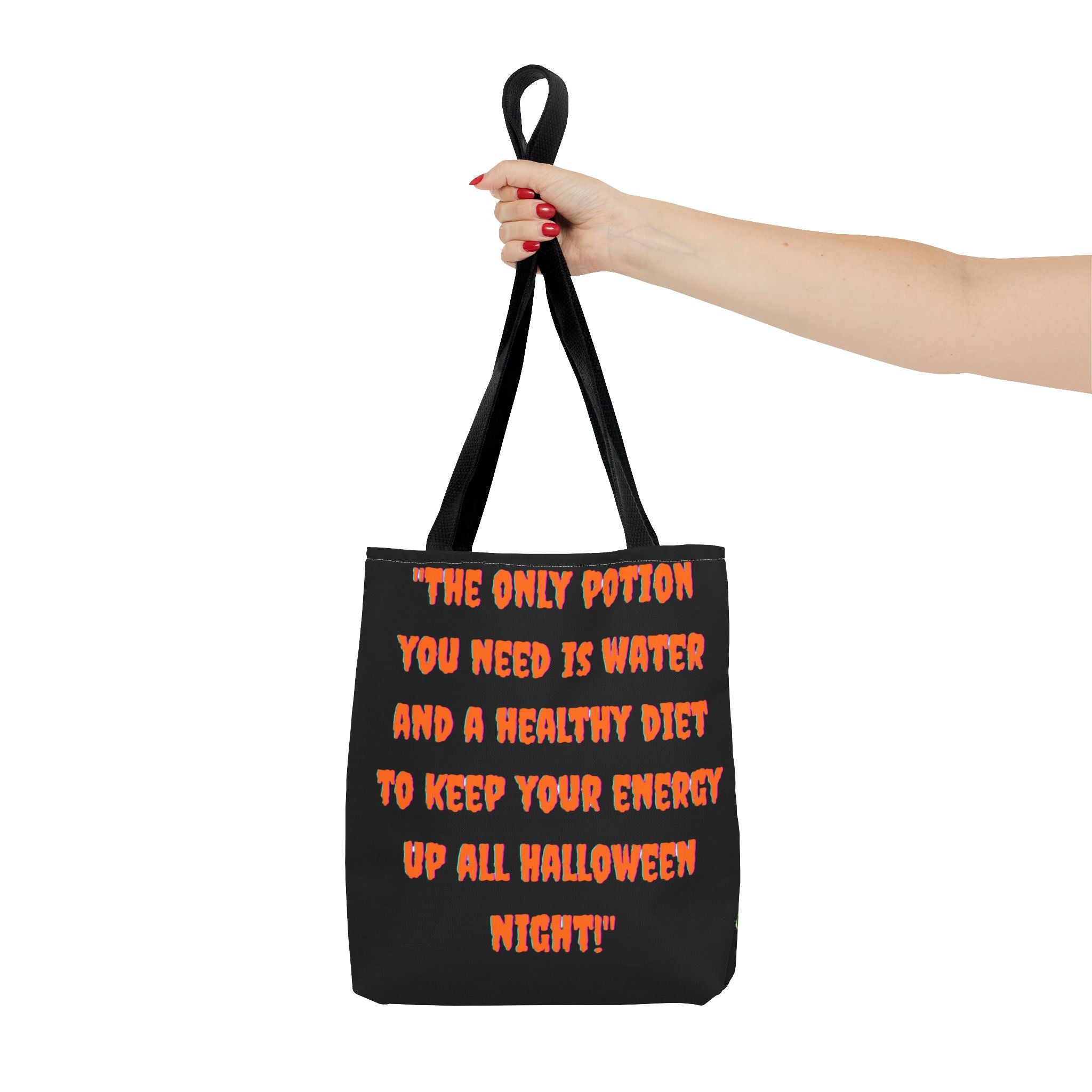 Halloween Themed Tote Bag, Trick or Treat, Spooky Carryall, Fall Fashion Accessory, Halloween Decor, Fall Gift Idea