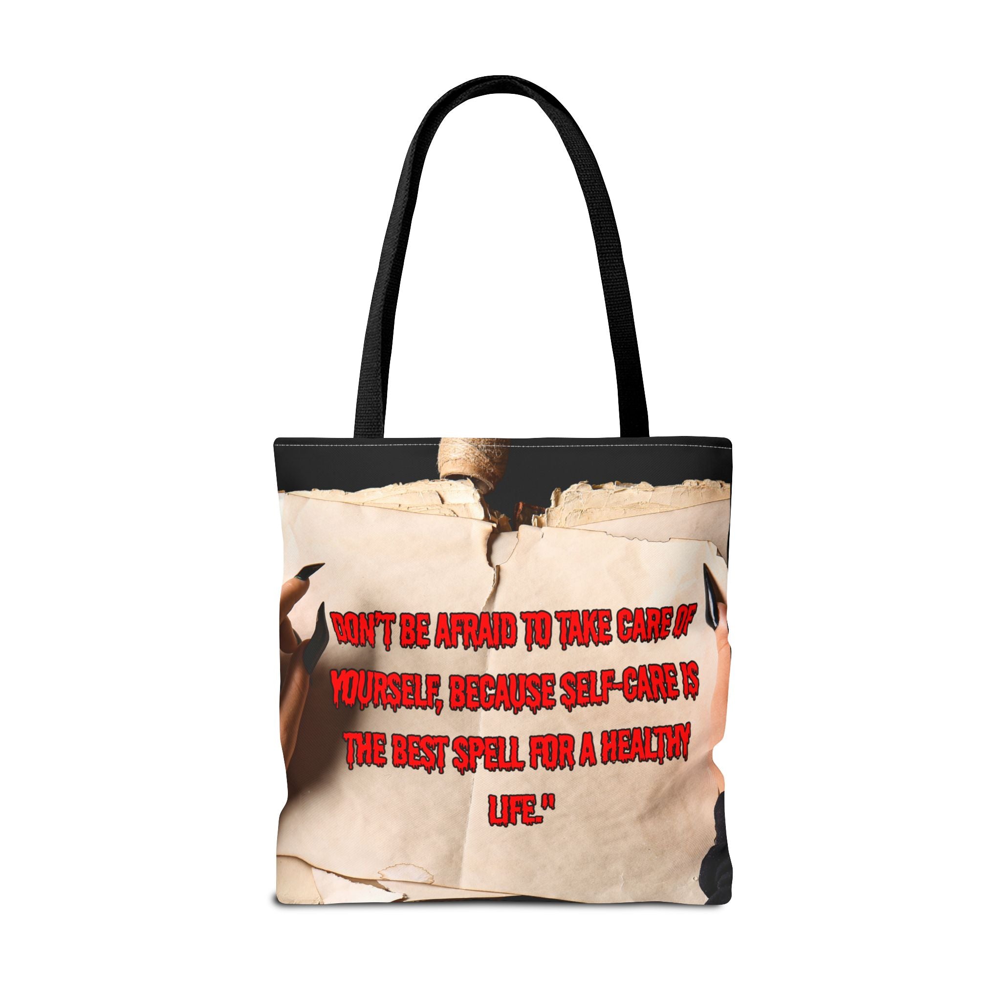 Empowering Quote Tote Bag, Self-Care Gift, Motivational Bag, Inspirational Tote, Everyday Carryall, Self-Care Awareness