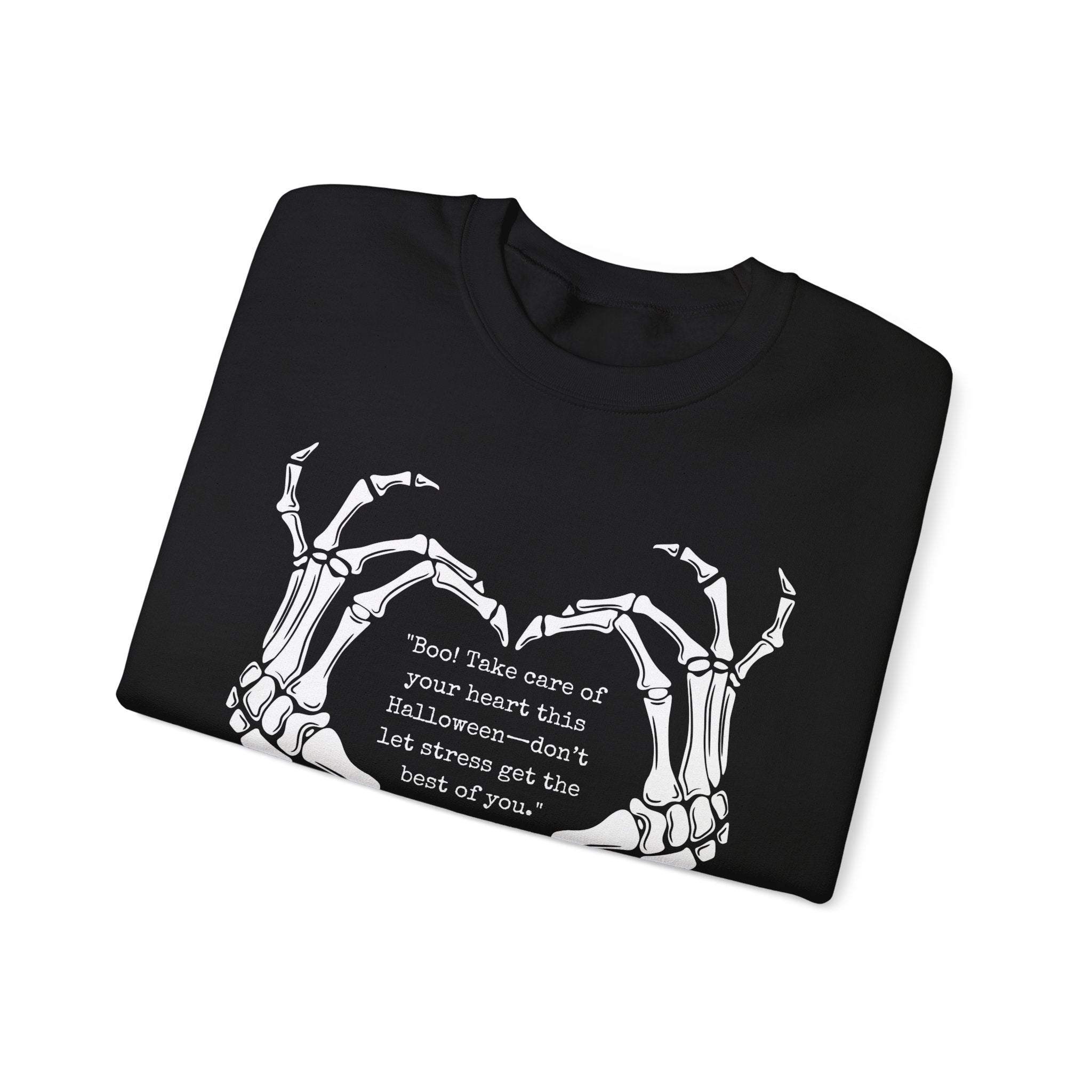 Halloween Skeleton Crewneck Sweatshirt, Cozy Unisex Sweatshirt, Spooky Gift, Fall Apparel, Halloween Party, Casual Everyday Wear