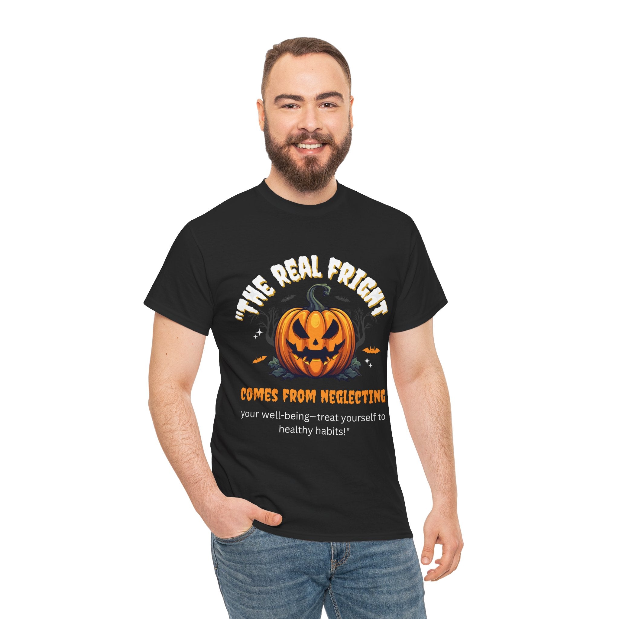 Halloween Pumpkin Unisex Tee, Spooky T-Shirt, Fall Fashion, Halloween Party Wear, Graphic Tee, Fun Gift Idea