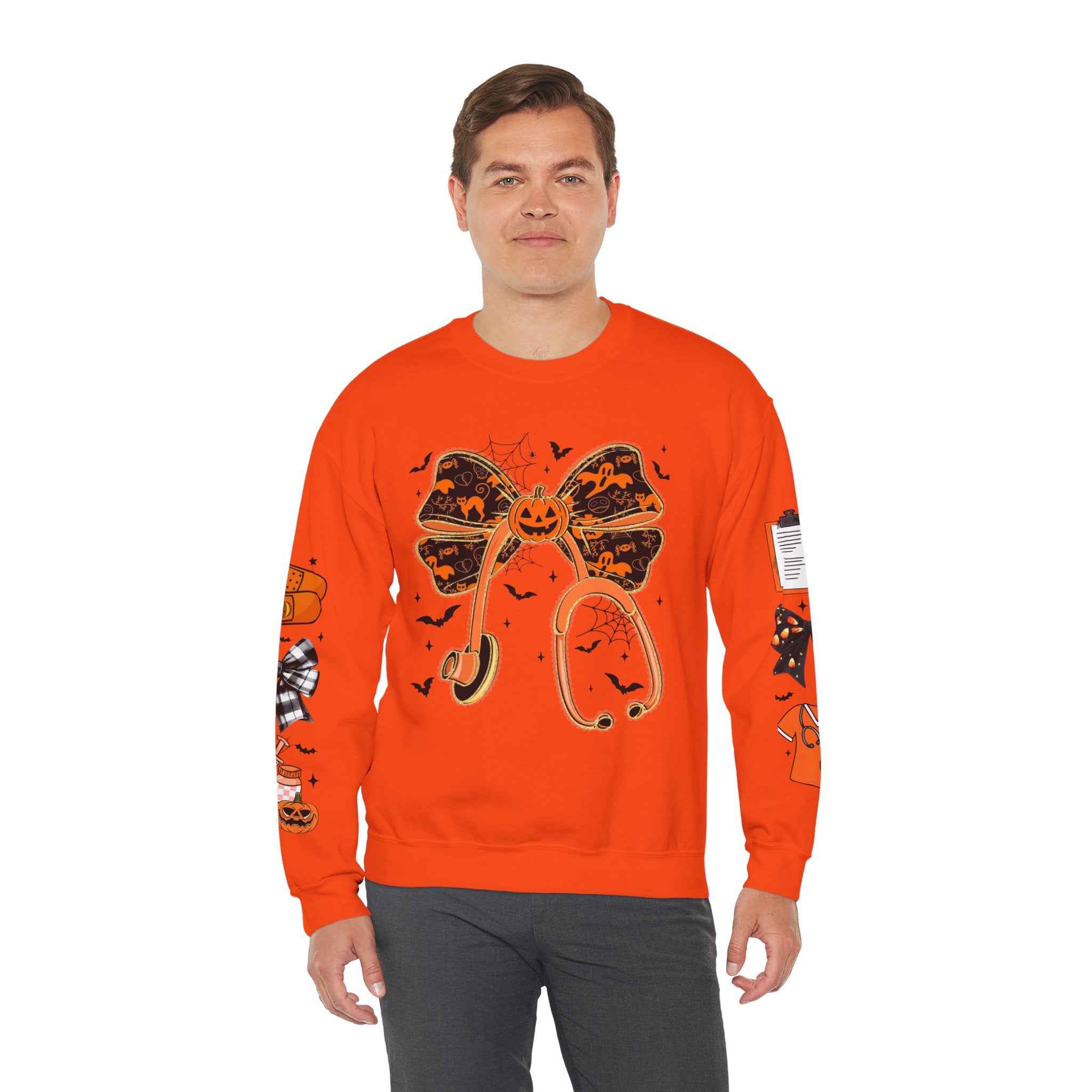 Halloween Health Crewneck Sweatshirt, Spooky Sweatshirt, Unisex Fall Apparel, Nurse Gift, Halloween Costume