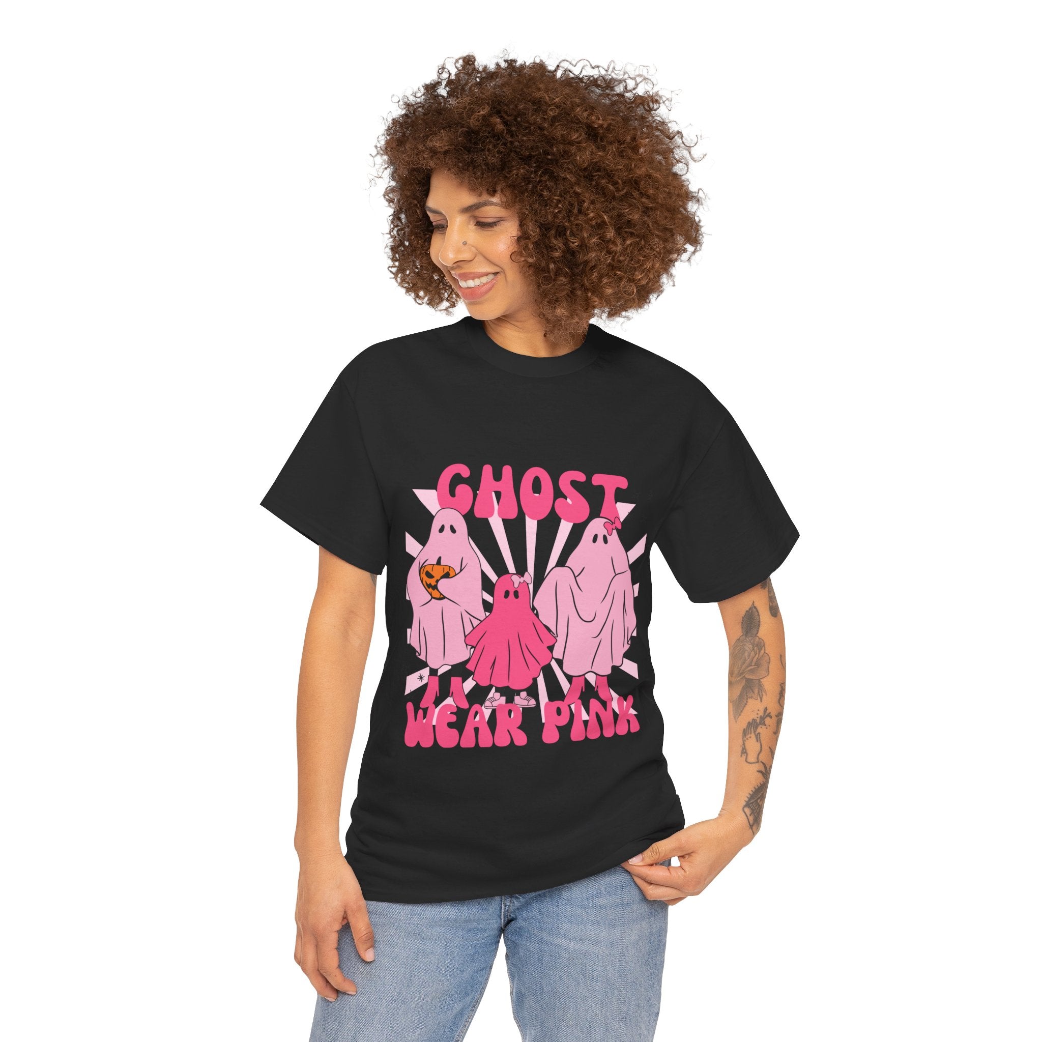 Ghost Wear Pink Unisex Heavy Cotton Tee | Fun Halloween Shirt, Spooky Costume Tee, Gift for Ghost Lovers, Quirky Halloween Apparel, [...]