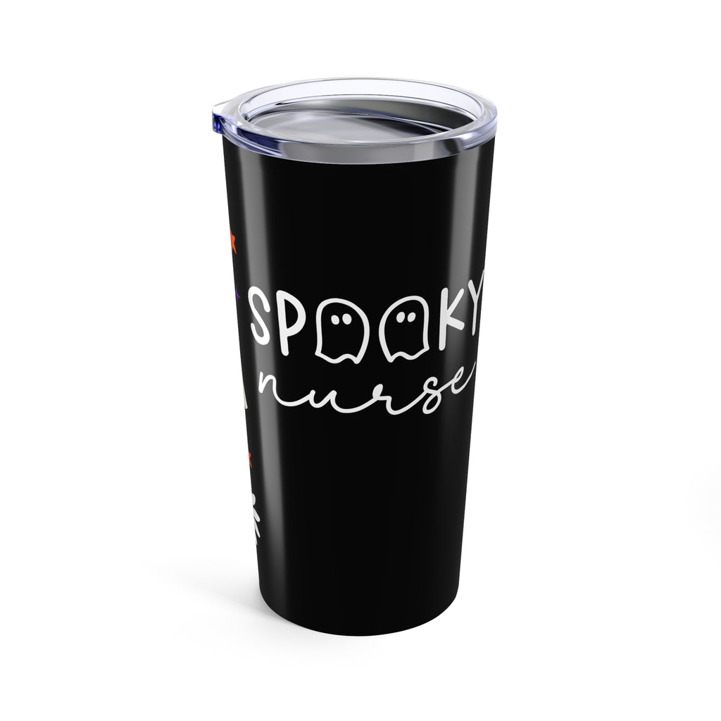 Halloween Themed Tumbler, Spooky Fall Drinkware, Pumpkin Ghost Coffee Cup, Seasonal Mug, Halloween Gift for Adults