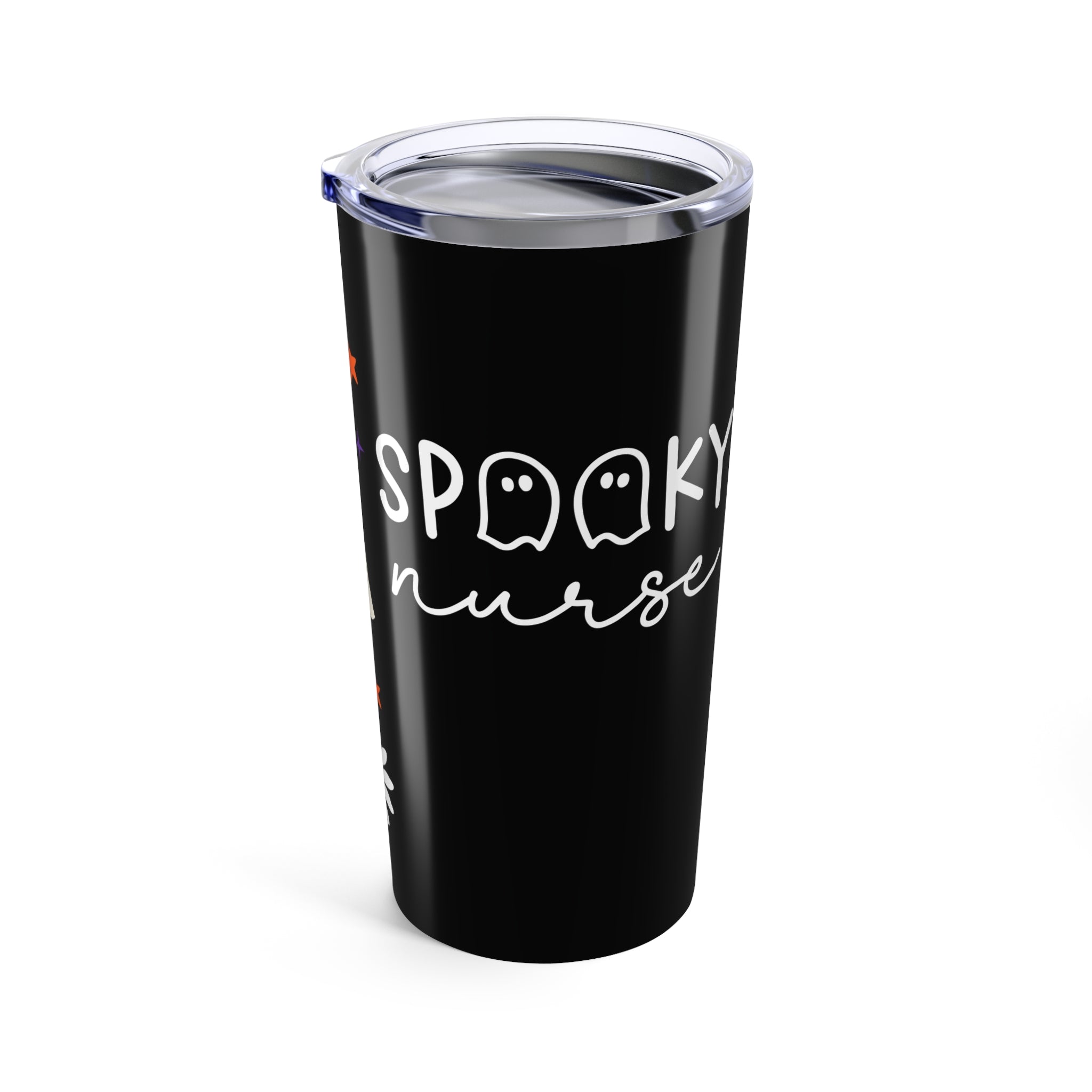 Halloween Themed Tumbler, Spooky Fall Drinkware, Pumpkin Ghost Coffee Cup, Seasonal Mug, Halloween Gift for Adults