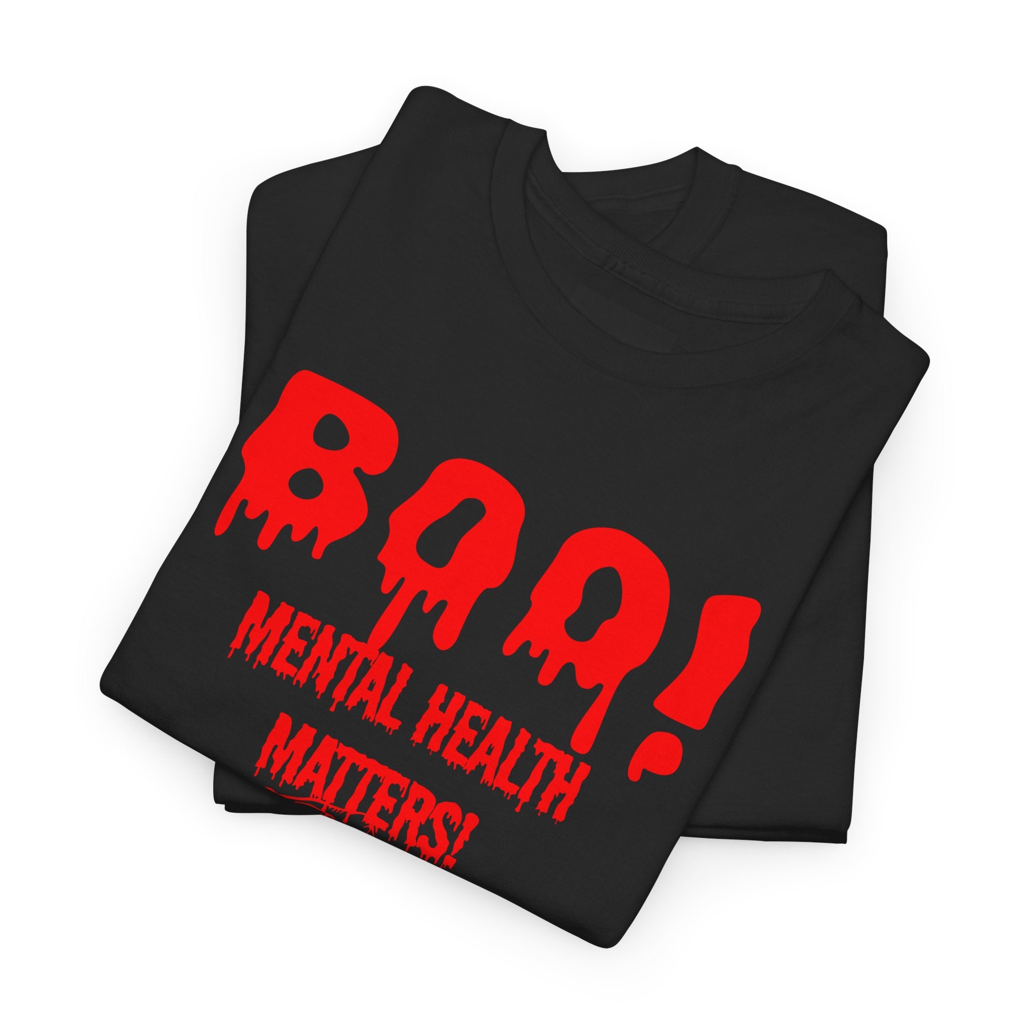 Mental Health Matters Unisex Halloween Tee, Boo Shirt, Spooky Cotton Tee, Fall Apparel, Awareness T-Shirt