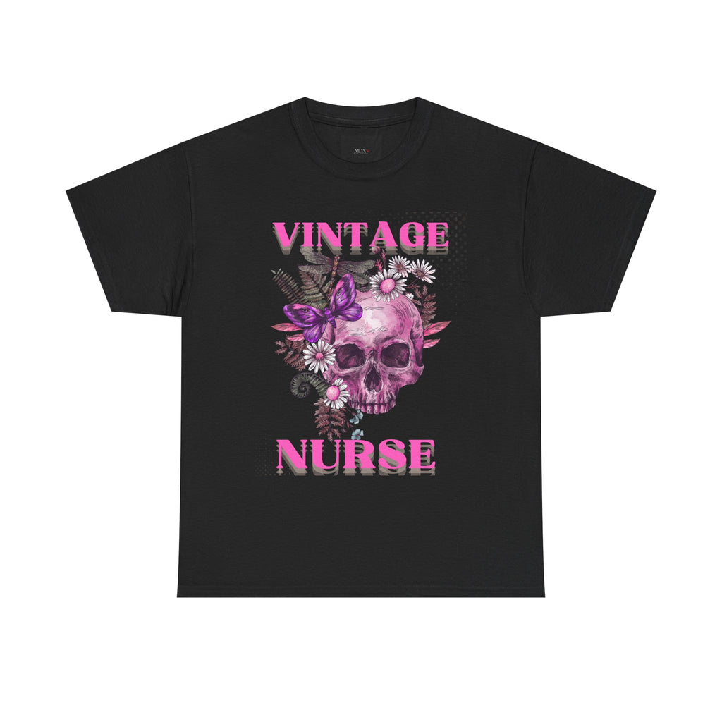 Vintage Nurse Heavy Cotton Tee | Gifts for Nurses, Nurse Appreciation, Medical Worker Apparel, Halloween Costume, Vintage Style Shirt