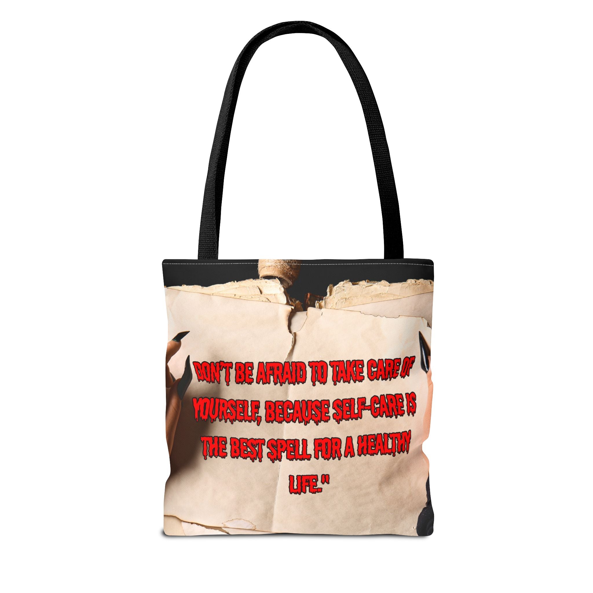 Empowering Quote Tote Bag, Self-Care Gift, Motivational Bag, Inspirational Tote, Everyday Carryall, Self-Care Awareness